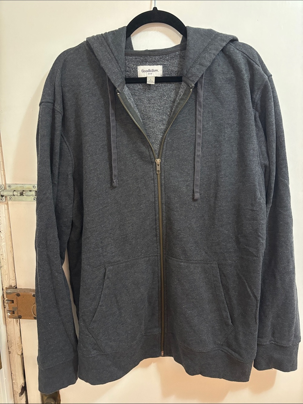 Goodfellow & Co Men’s Dark Gray Zip-Up Hoodie Sweater